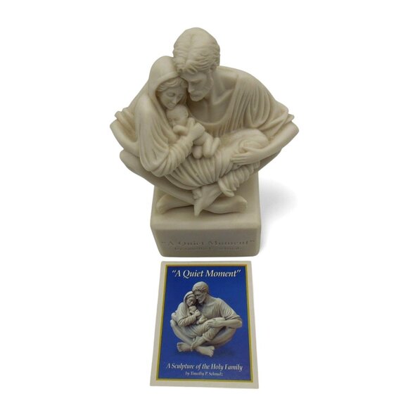 TIMOTHY SCHMALZ Holy Family A Quiet Moment 90s Figurine Canada Vintage 7x5" - Picture 2 of 13